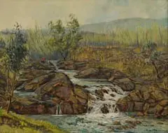 Giuseppe Bottero, The Lively Water, Alberton/Precious Water, Alberton Stream, 1965, oil on canvas