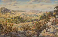 Erich Mayer, Looking East from Misty Heights, Zoutpansberg, 1948, oil on canvas
