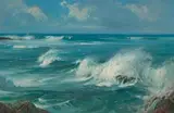 Titta Fasciotti, Seascape, oil on canvas
