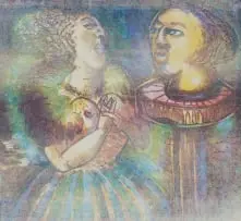 Braam Kruger, Het Sterckshof II, colour lithograph