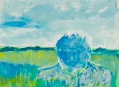 Herman Van Nazareth, Head II, oil on paper
