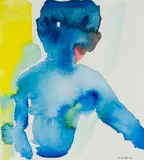 Banele Khoza, Abstract Portrait in Blue