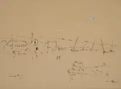 Pieter Wenning, Lourenço Marques, 1917, mixed media with pen on paper