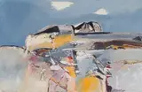 Nico Roos, Abstracted Landscape, watercolour on paper