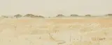 Walter Westbrook, Landscape with Distant Mountains, 1970, watercolour on paper