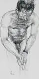 Diane Victor, Nude Male Figure, 2002, charcoal on paper