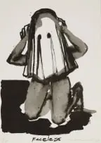 Marlene Dumas, Faceless, 1993, lithograph on paper