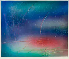 Morning Storm by Norman Catherine, 1976, airbrush on paper, offered Apr 2026