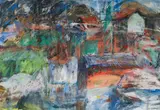 Gerhard Batha, Abstract, mixed media on paper