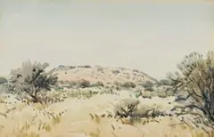 Walter Westbrook, Off Cape Town Road, Kimberley, watercolour on paper