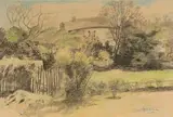 Frans Oerder, Helen's Gate, PTA, 1943, colour pastel and charcoal on paper