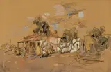 Gregoire Boonzaier, Buildings with Trees