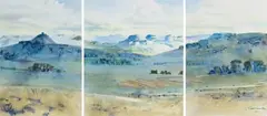 In the Foothills of the Malutis by Ulrich Schwanecke, 1988, watercolour on paper, sold Apr 2026