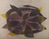 Christo Coetzee, Abstract Composition in Purple and Yellow