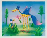 Norman Catherine, Feeding Baby Twittering Twook, hand-separated offset lithograph on paper