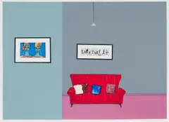 Sam Nhlengethwa, Homage to Gerard Sekoto, 2003, ten-colour lithograph on paper