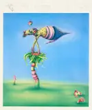 Norman Catherine, Luminous Fook Mook, from A Tribute to King Ferd III portfolio, hand-separated offset lithograph on paper