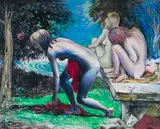 Armando Baldinelli, In Eve's Garden, 1980, oil on paper