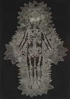 Walter Oltmann, Lace, hardground etching on paper