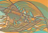 Cecil Skotnes, Untitled (Windstorm), from Man's Gold, 1977, colour woodcut on paper
