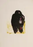 Herman Van Nazareth, Abstract Portrait, 1970, colour lithograph on paper