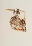 Herman Van Nazareth, Abstract Figure, 1970, colour lithograph on paper