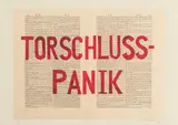 William Kentridge, Torschluss-Panik, digital print