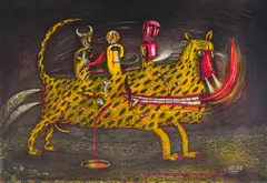 Norman Catherine, Joy Ride, five colour lithograph on paper