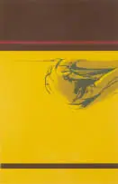 Wim Blom, Abstract in Yellow and Brown, 1973, colour screenprint on paper