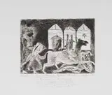 Braam Kruger, Hier is Vanaand Lewe en Stemme, etching on paper