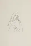 Andrew Verster, George Sand, from Pages series, 1985, etching on Fabriano 220gsm paper