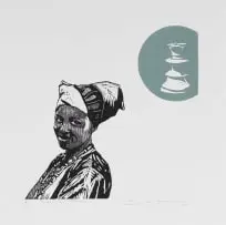 Sizwe Khoza, Rixongile (It Is Beautiful), 2014, colour linocut on paper
