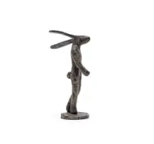 Guy Du Toit, Bunny, 2023, bronze with a black and brown patina
