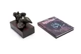 Maureen Quin, Reclining Woman; Maureen Quin Master Sculptor, two, bronze with a brown patina, on a wooden base; book
