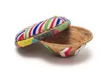 Tsonga-Shangaan Unrecorded artist, Xitabana and Xintewana and Lid, woven fibre, thread and beads