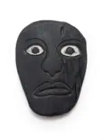 Dr Phuthuma Seoka, Mask, carved, painted and incised wood