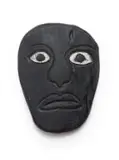 Dr Phuthuma Seoka, Mask, carved, painted and incised wood
