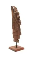 Jackson Hlungwani, Angel Gabriel, carved wood, on a wooden base