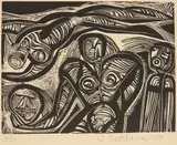 Cecil Skotnes, Death of John, 1979, woodcut on paper
