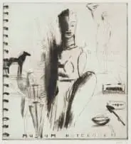 Deborah Bell, Museum Notebook IV, 2004, etching on paper