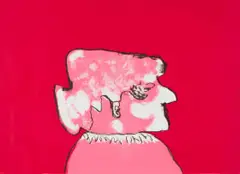 Robert Hodgins, La Contessa Venamosa, 2002, three colour lithograph on paper