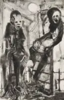 Cyprian Shilakoe, Silence, 1968, etching on paper