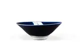 Andrew Walford, Bowl and white bowl, porcelain with blue glaze