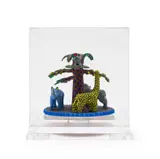 Ardmore Ceramic Studio, Palm tree and animal candle holder