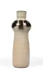 Andrew Walford, Partially glazed vase with moth motif