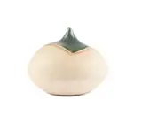 Molly Fisch, Single flower vase, stoneware, partial green glaze