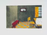 Sam Nhlengethwa, My Grandmother's Kitchen in the Sixties