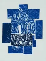 Chris Soal, Influx, from the SINE/SIGN Portfolio, 2016, two colour linocut on Fabriano