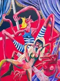 Dominique Cheminais, Felice, Milena, Dora, 2023, oil on canvas