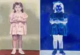 Bronwyn Anne Carr, My Mother in Negative I & II, diptych, oil on canvas